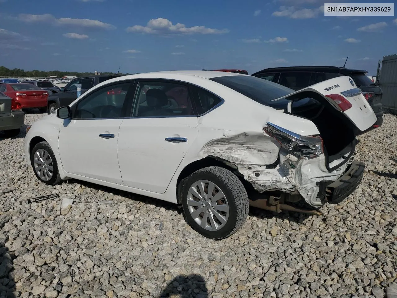 2017 Nissan Sentra S VIN: 3N1AB7APXHY339629 Lot: 71582414