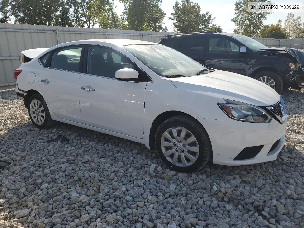 2017 Nissan Sentra S VIN: 3N1AB7APXHY339629 Lot: 71582414