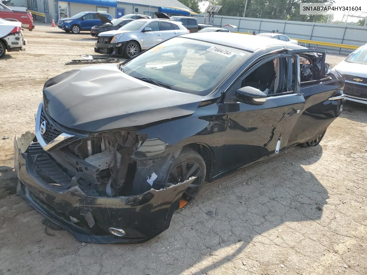 2017 Nissan Sentra S VIN: 3N1AB7AP4HY341604 Lot: 71604754