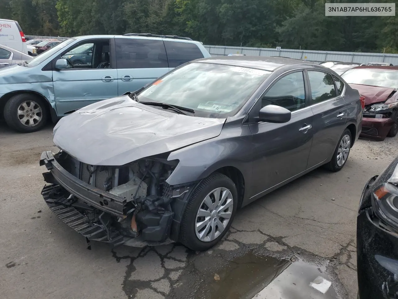 2017 Nissan Sentra S VIN: 3N1AB7AP6HL636765 Lot: 71862644