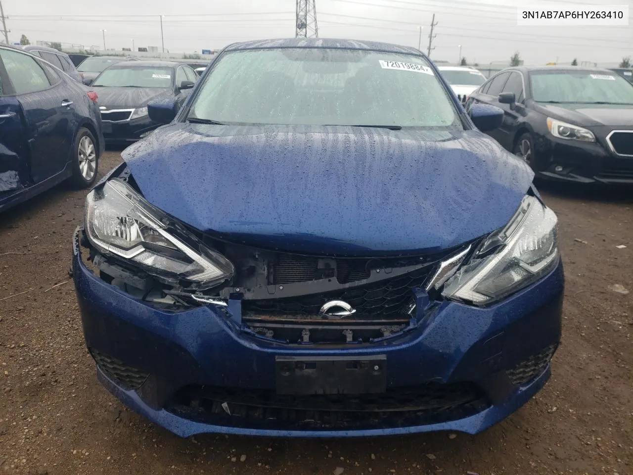 2017 Nissan Sentra S VIN: 3N1AB7AP6HY263410 Lot: 72019884