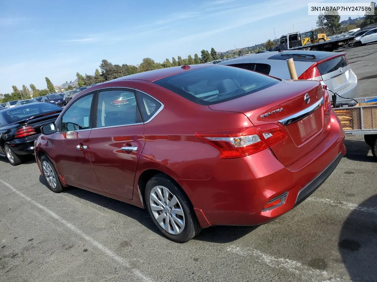 2017 Nissan Sentra S VIN: 3N1AB7AP7HY247586 Lot: 72049814