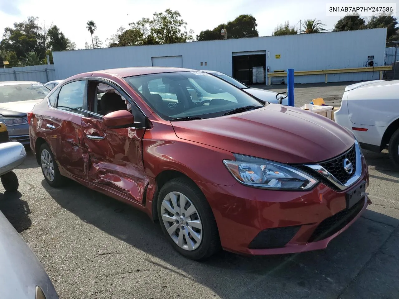 3N1AB7AP7HY247586 2017 Nissan Sentra S