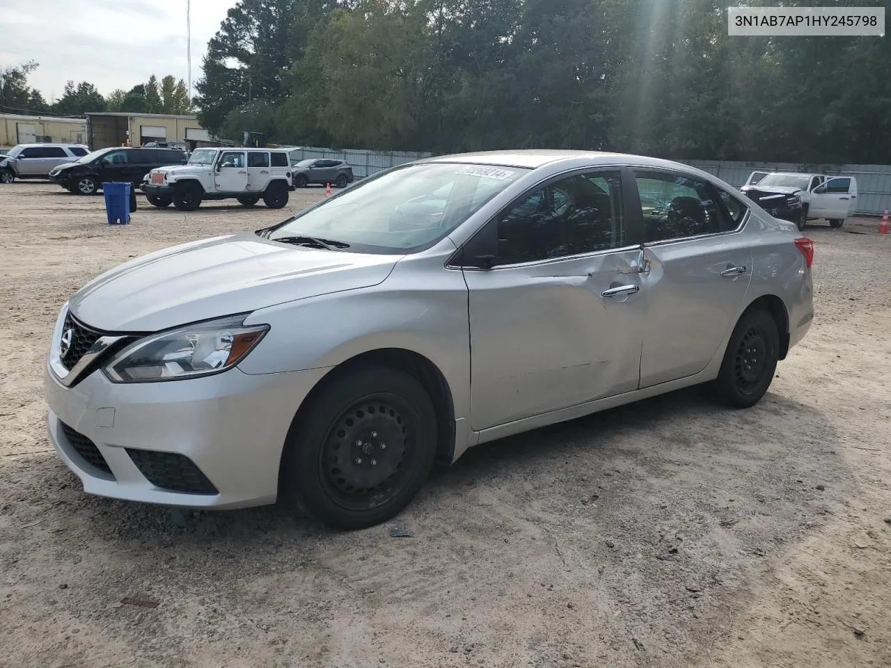 2017 Nissan Sentra S VIN: 3N1AB7AP1HY245798 Lot: 72269214