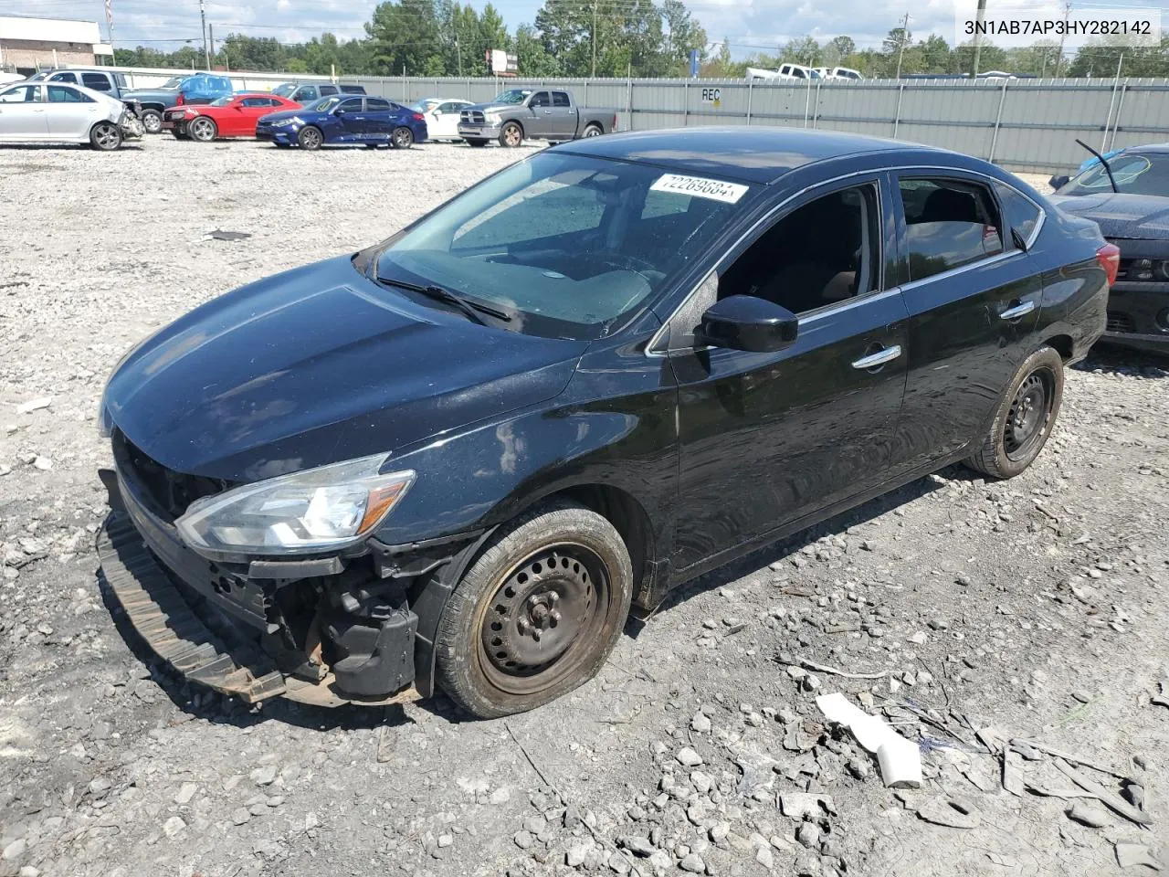 2017 Nissan Sentra S VIN: 3N1AB7AP3HY282142 Lot: 72269684