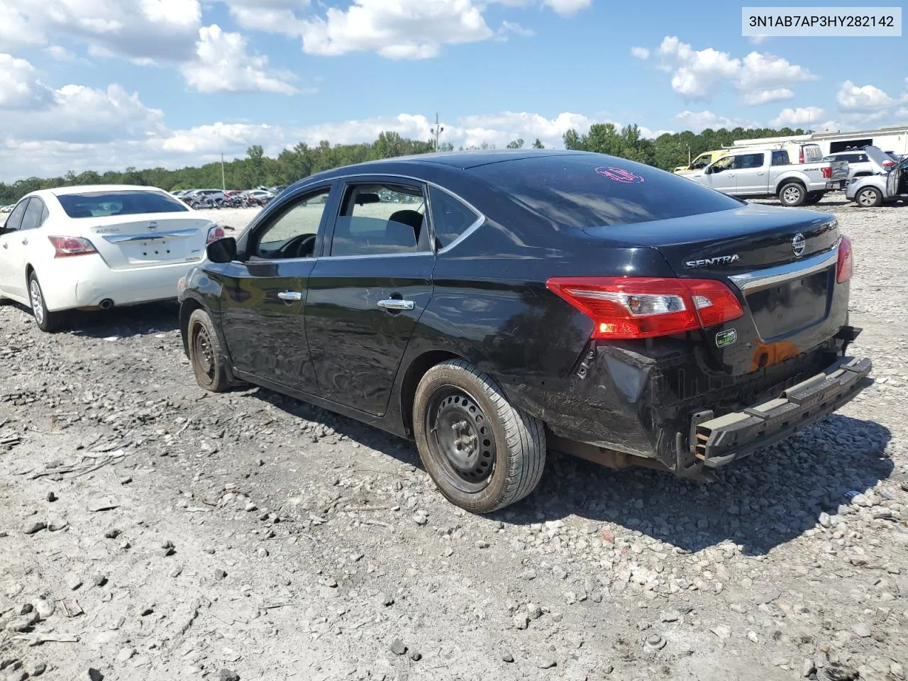 2017 Nissan Sentra S VIN: 3N1AB7AP3HY282142 Lot: 72269684