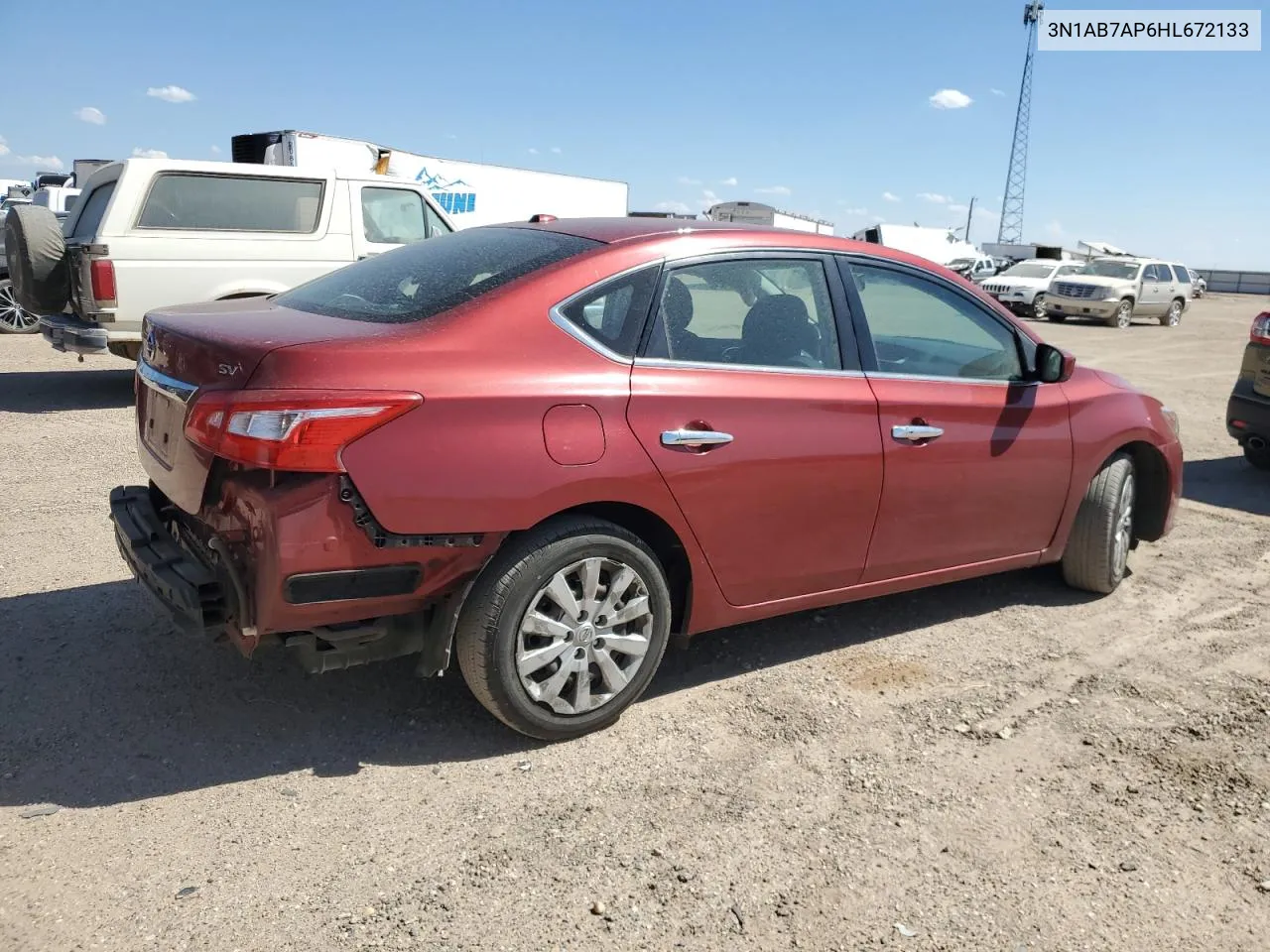 3N1AB7AP6HL672133 2017 Nissan Sentra S