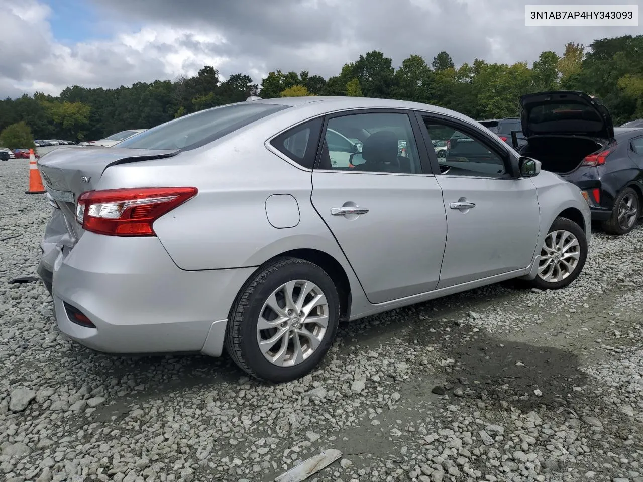 2017 Nissan Sentra S VIN: 3N1AB7AP4HY343093 Lot: 72393034