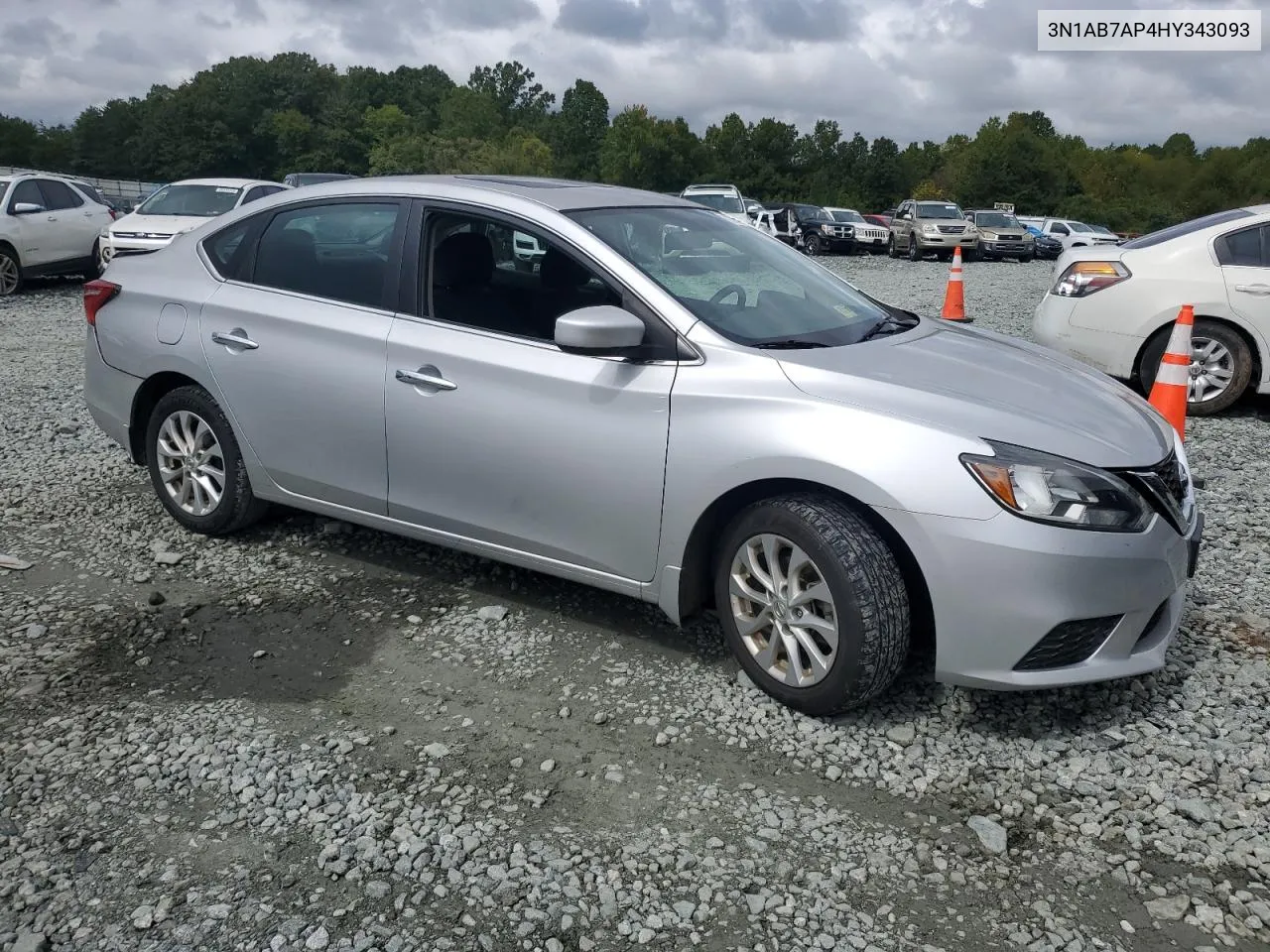 2017 Nissan Sentra S VIN: 3N1AB7AP4HY343093 Lot: 72393034