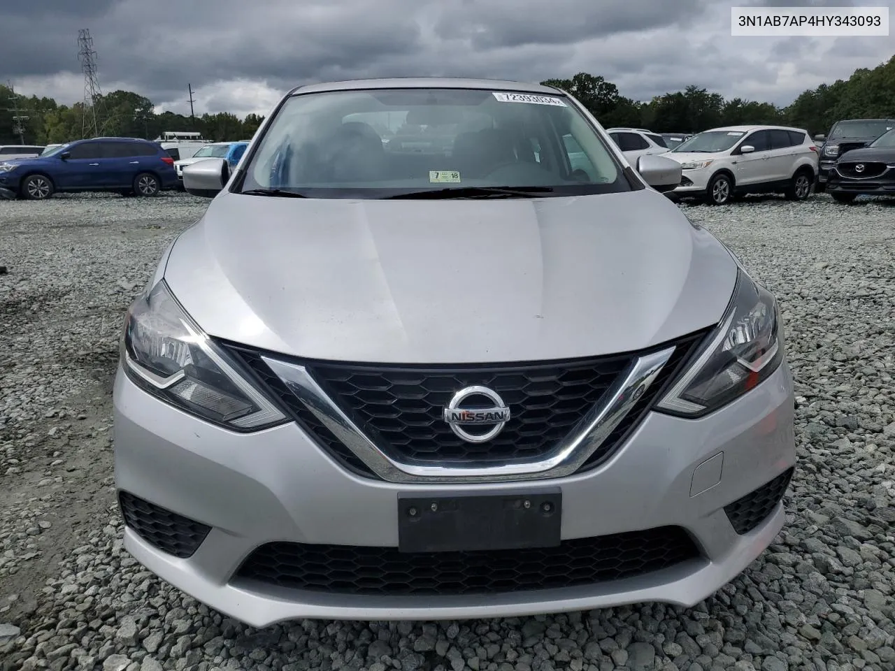 2017 Nissan Sentra S VIN: 3N1AB7AP4HY343093 Lot: 72393034