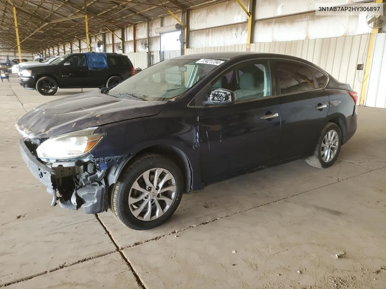 2017 Nissan Sentra S VIN: 3N1AB7AP2HY306897 Lot: 72421734