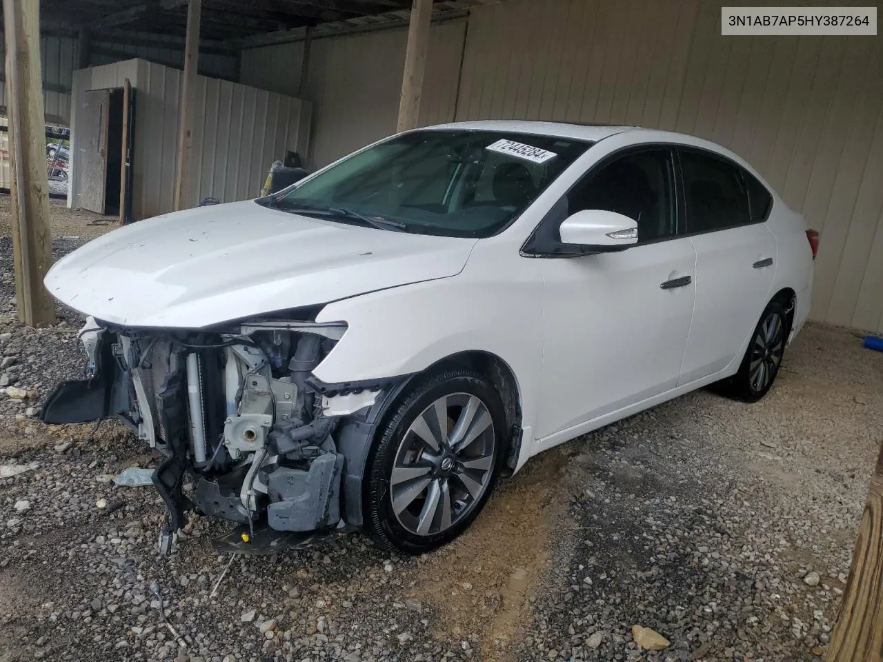 2017 Nissan Sentra S VIN: 3N1AB7AP5HY387264 Lot: 72445284