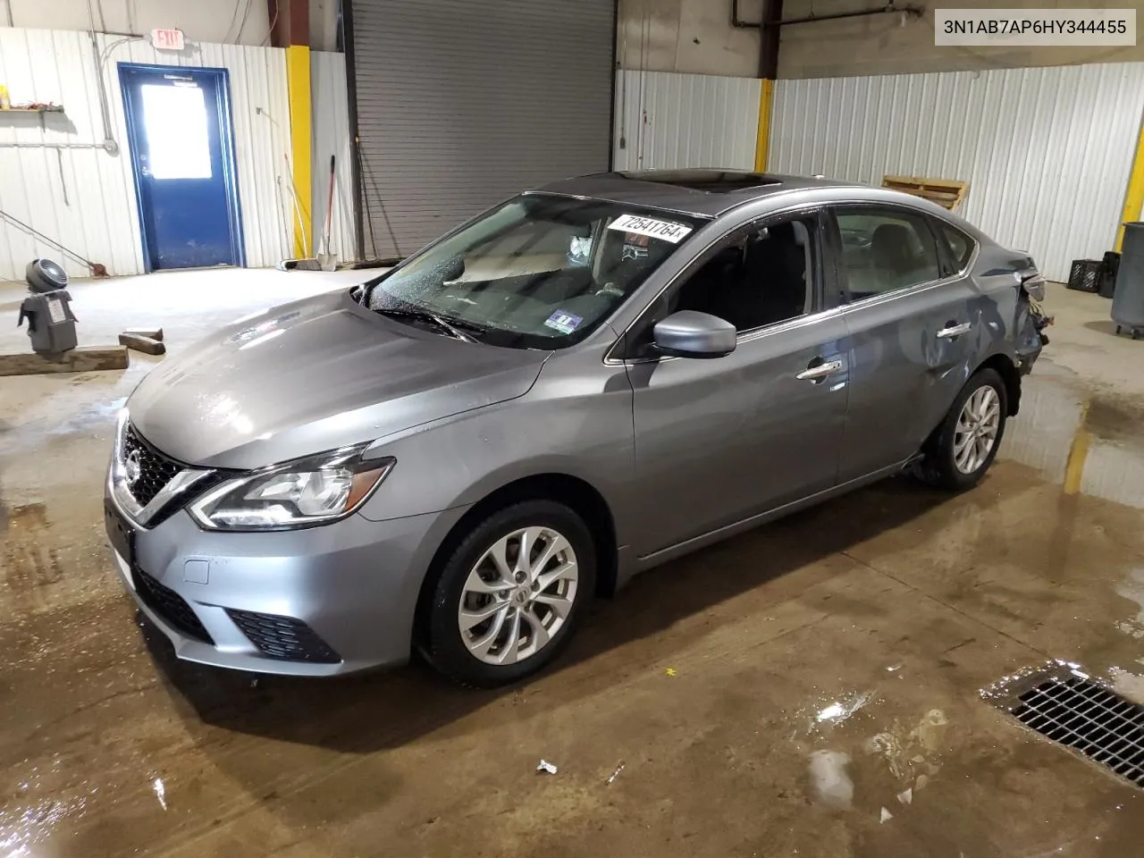 3N1AB7AP6HY344455 2017 Nissan Sentra S