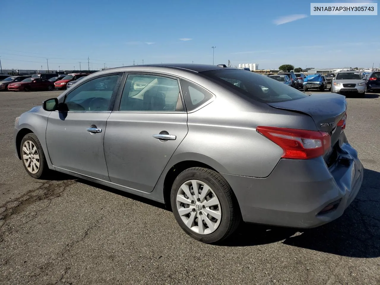 2017 Nissan Sentra S VIN: 3N1AB7AP3HY305743 Lot: 72762784