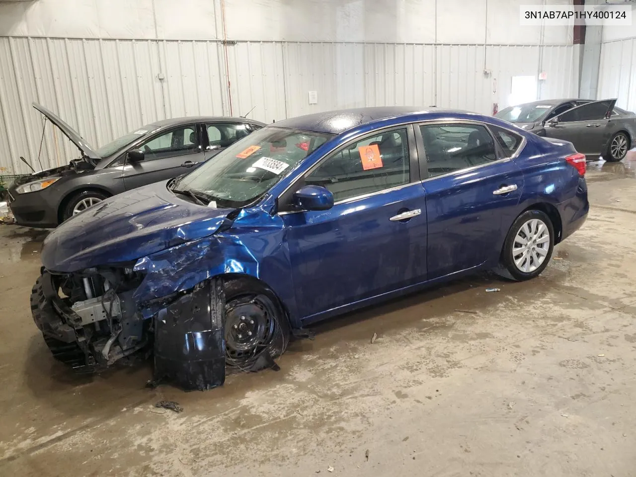 2017 Nissan Sentra S VIN: 3N1AB7AP1HY400124 Lot: 73033584