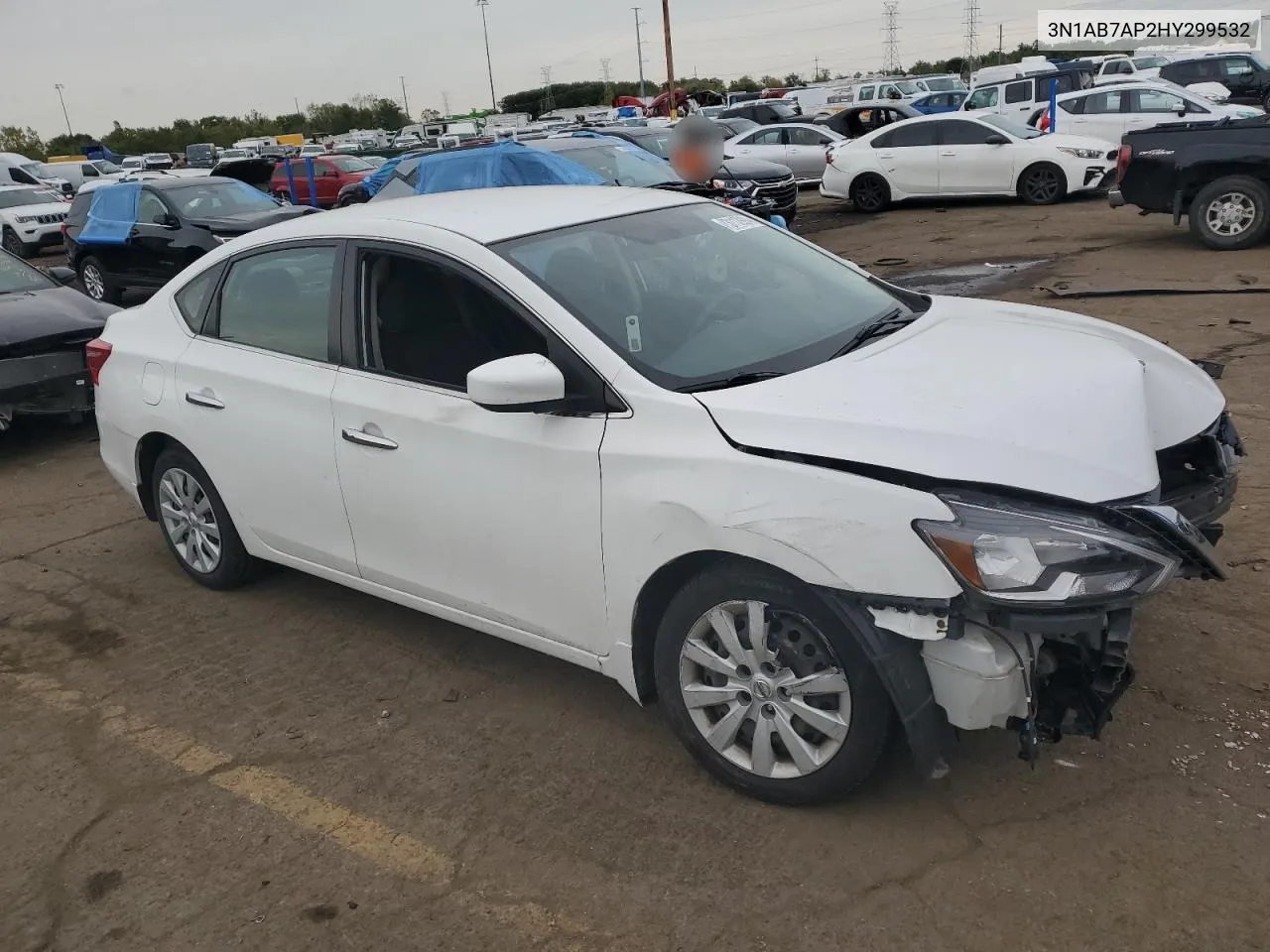 2017 Nissan Sentra S VIN: 3N1AB7AP2HY299532 Lot: 73112994