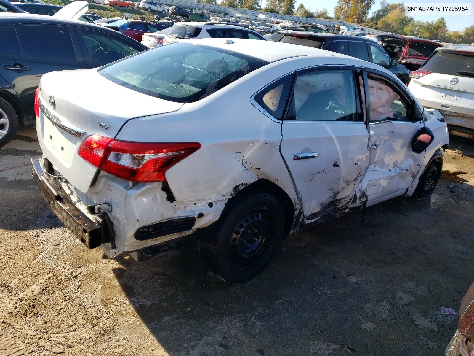 3N1AB7AP5HY235954 2017 Nissan Sentra S