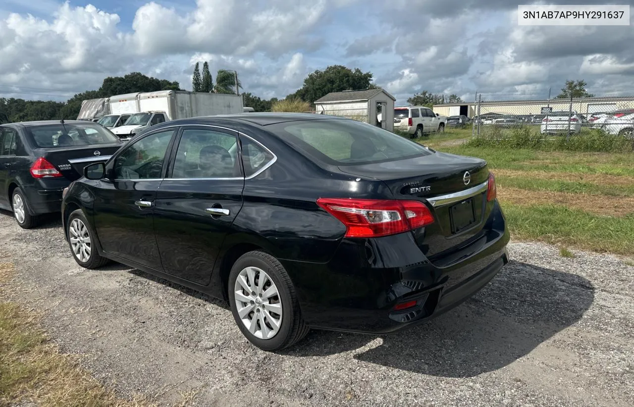 2017 Nissan Sentra S VIN: 3N1AB7AP9HY291637 Lot: 73376014