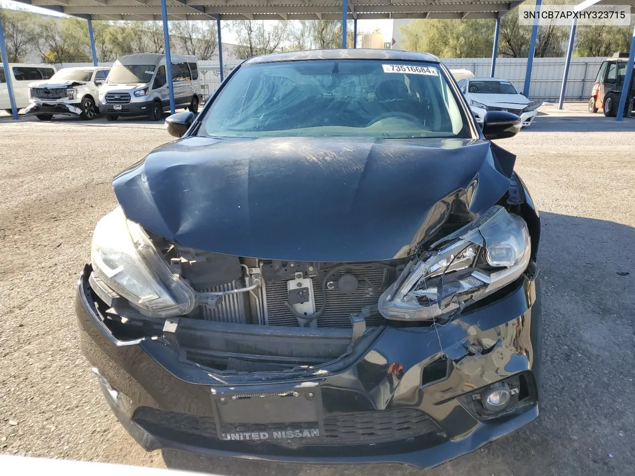 3N1CB7APXHY323715 2017 Nissan Sentra Sr Turbo