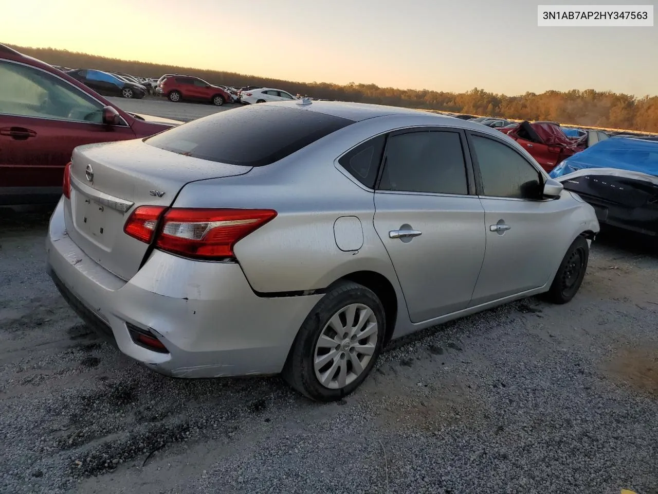 2017 Nissan Sentra S VIN: 3N1AB7AP2HY347563 Lot: 73695864