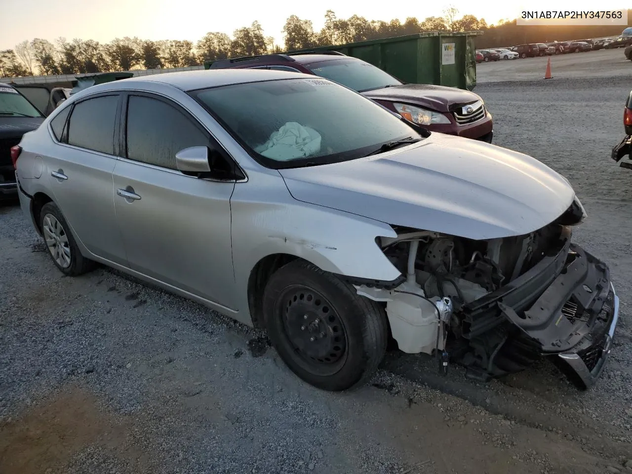 2017 Nissan Sentra S VIN: 3N1AB7AP2HY347563 Lot: 73695864