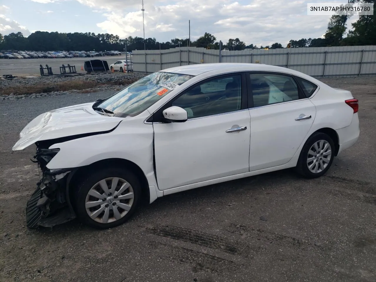 3N1AB7AP9HY316780 2017 Nissan Sentra S