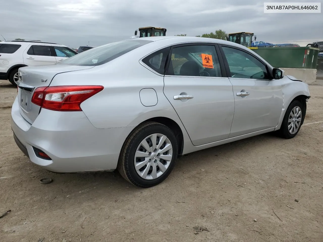 2017 Nissan Sentra S VIN: 3N1AB7AP0HL646062 Lot: 73989274