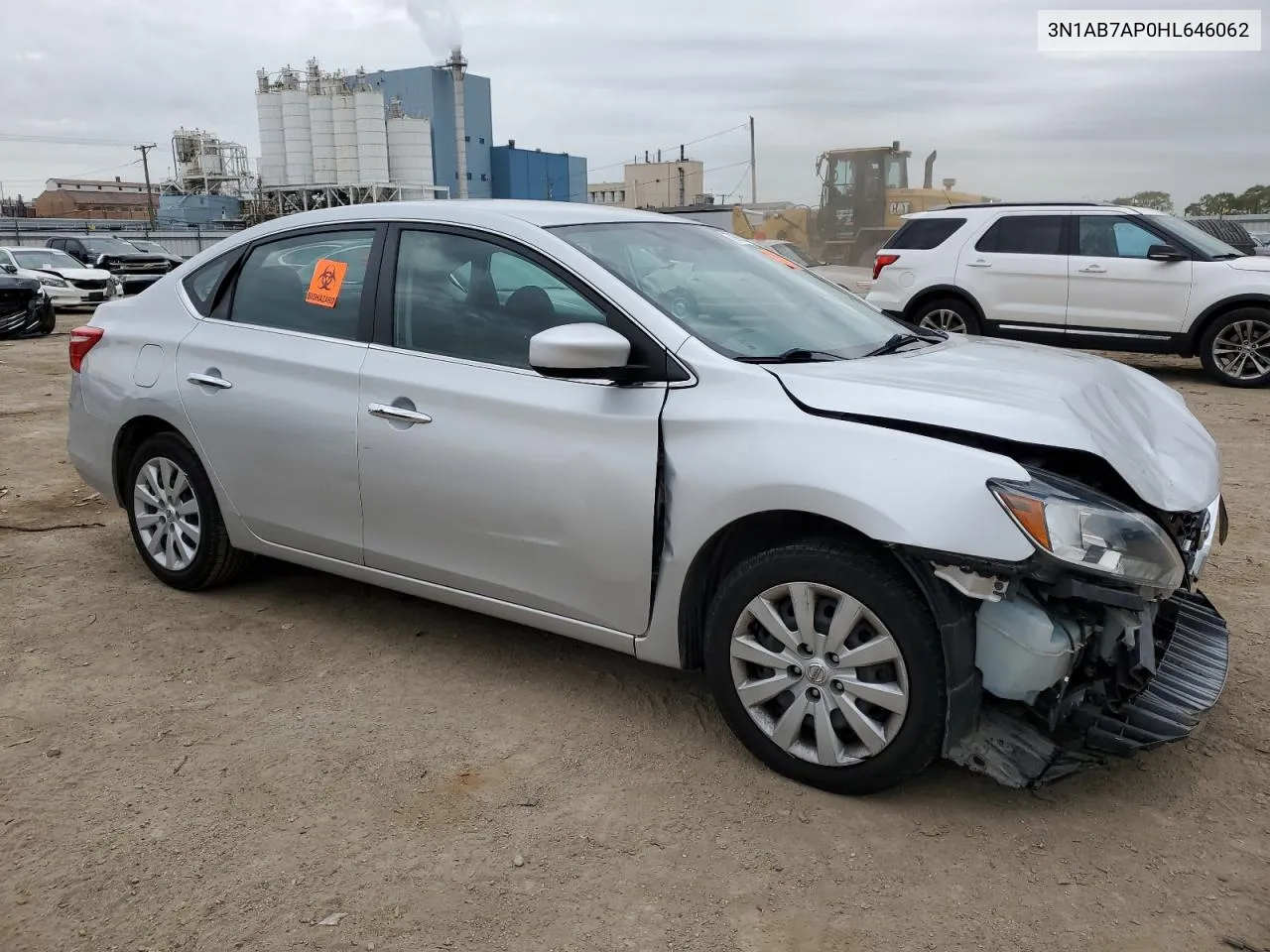 3N1AB7AP0HL646062 2017 Nissan Sentra S