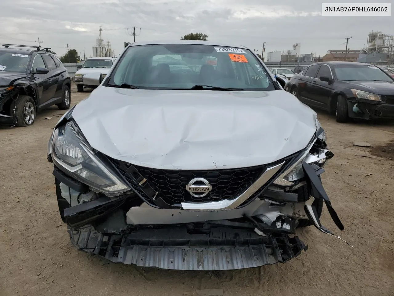 2017 Nissan Sentra S VIN: 3N1AB7AP0HL646062 Lot: 73989274