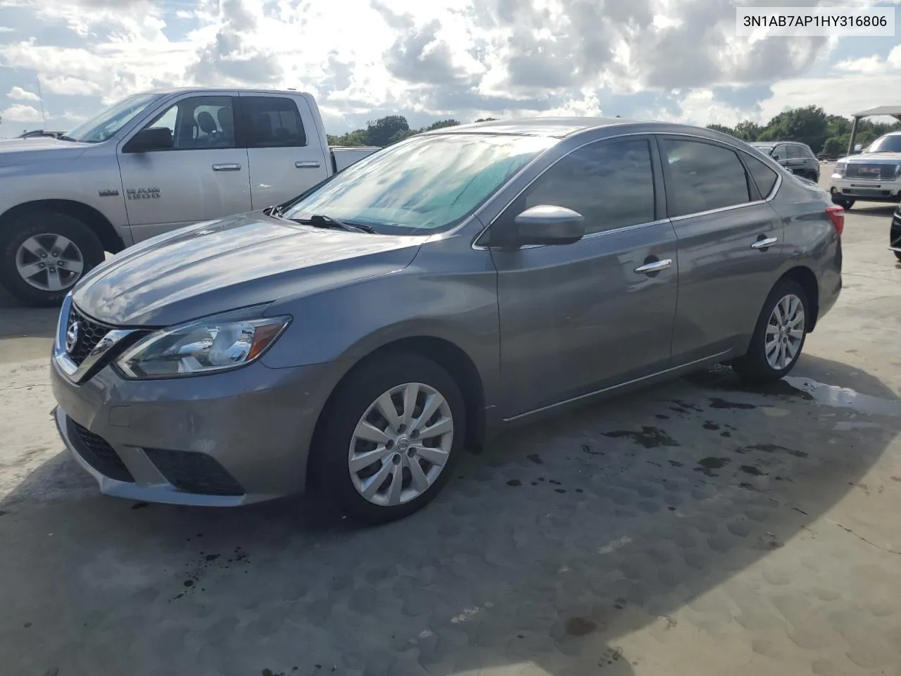 2017 Nissan Sentra S VIN: 3N1AB7AP1HY316806 Lot: 74000434