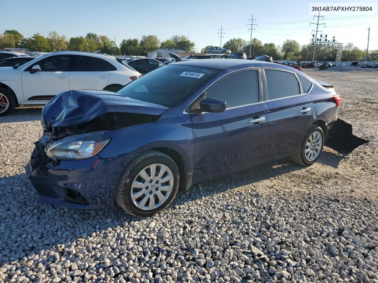 2017 Nissan Sentra S VIN: 3N1AB7APXHY275804 Lot: 74016414