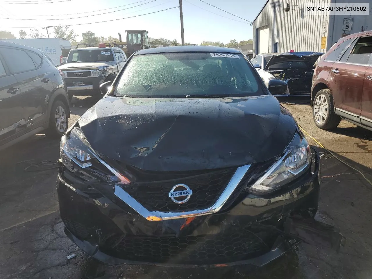 2017 Nissan Sentra S VIN: 3N1AB7AP3HY210602 Lot: 74296144