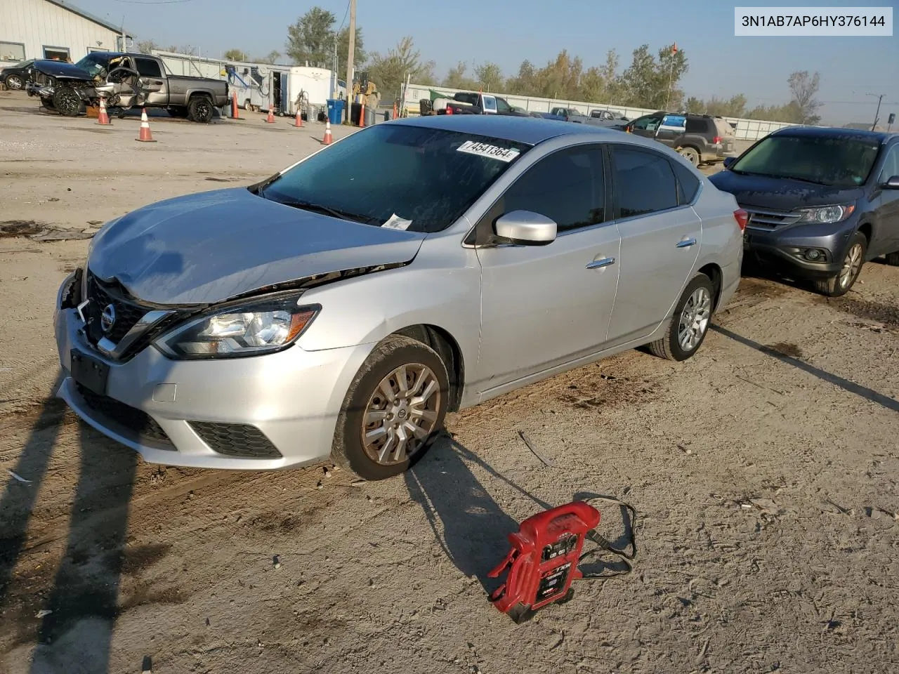 2017 Nissan Sentra S VIN: 3N1AB7AP6HY376144 Lot: 74541364