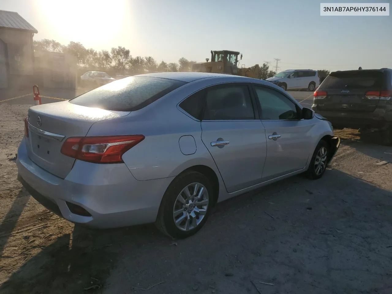 2017 Nissan Sentra S VIN: 3N1AB7AP6HY376144 Lot: 74541364