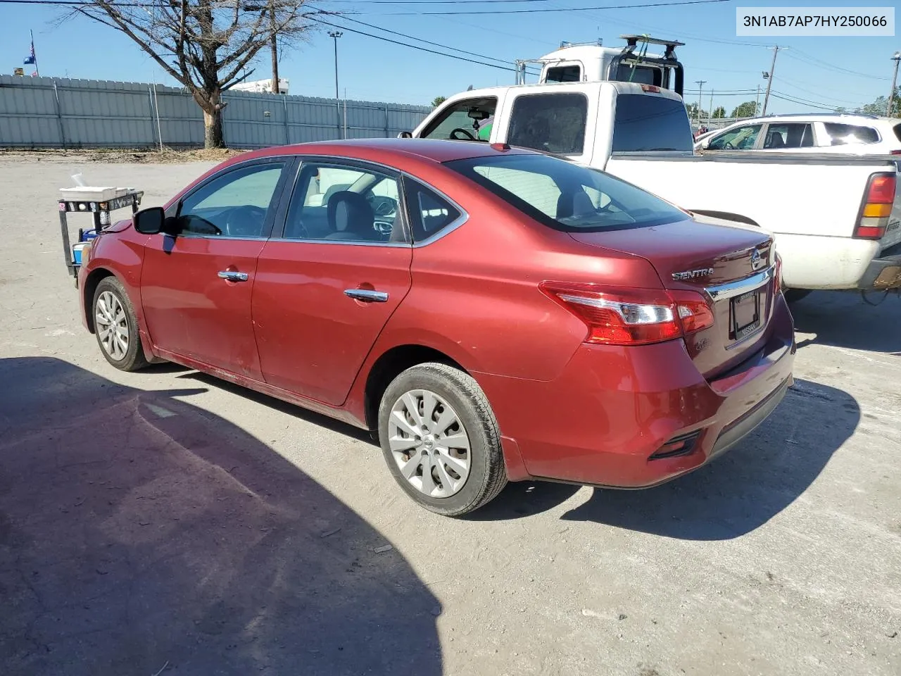 2017 Nissan Sentra S VIN: 3N1AB7AP7HY250066 Lot: 74710114