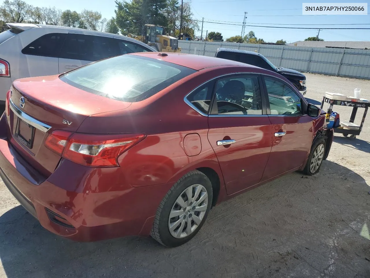 2017 Nissan Sentra S VIN: 3N1AB7AP7HY250066 Lot: 74710114