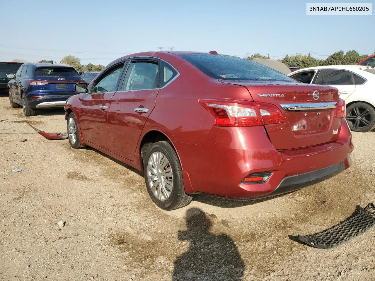 3N1AB7AP0HL660205 2017 Nissan Sentra S