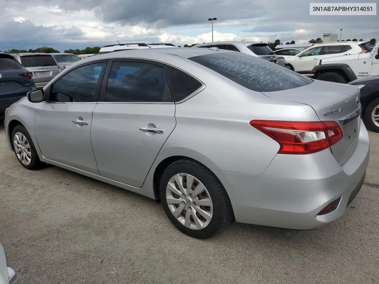 3N1AB7AP8HY314051 2017 Nissan Sentra S