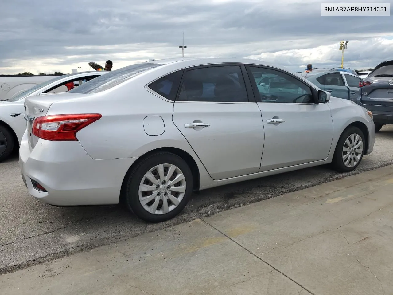 3N1AB7AP8HY314051 2017 Nissan Sentra S