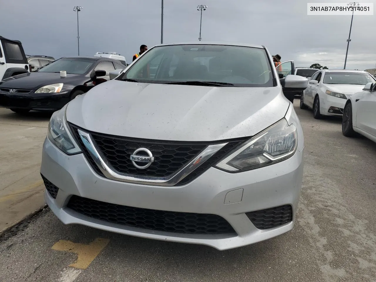 3N1AB7AP8HY314051 2017 Nissan Sentra S