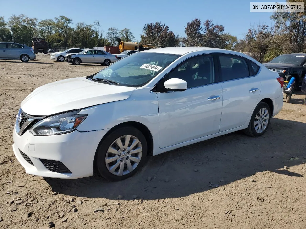 2017 Nissan Sentra S VIN: 3N1AB7AP5HY345712 Lot: 74875044