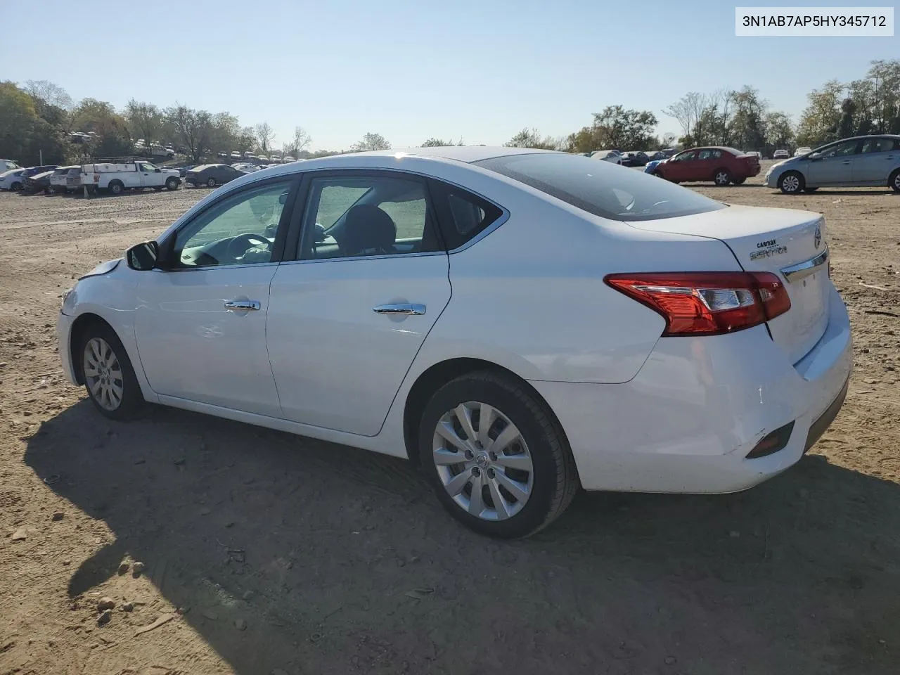 2017 Nissan Sentra S VIN: 3N1AB7AP5HY345712 Lot: 74875044