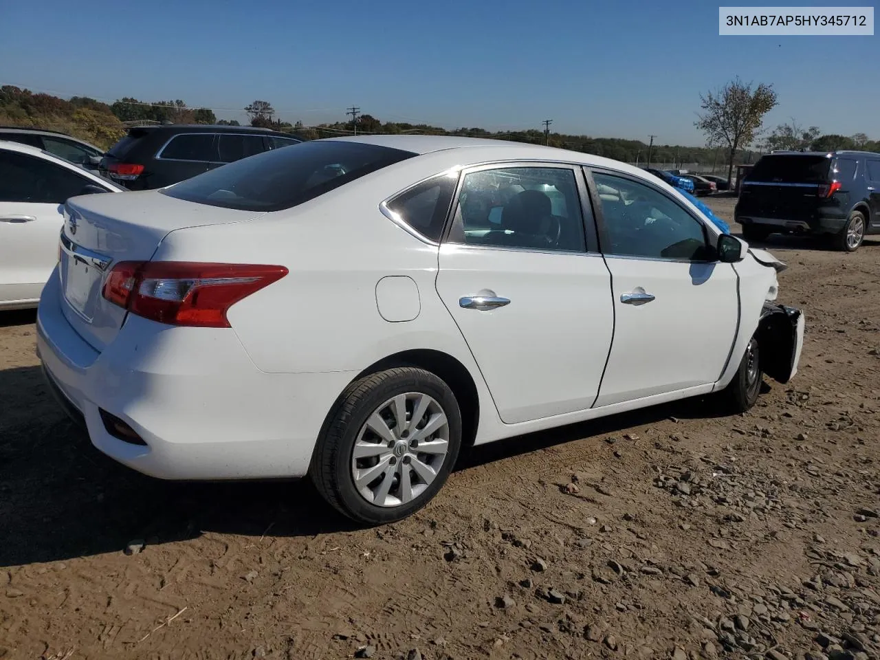 2017 Nissan Sentra S VIN: 3N1AB7AP5HY345712 Lot: 74875044