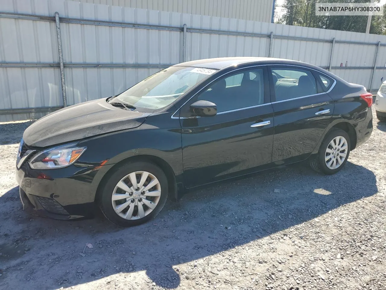 2017 Nissan Sentra S VIN: 3N1AB7AP6HY308300 Lot: 74945734