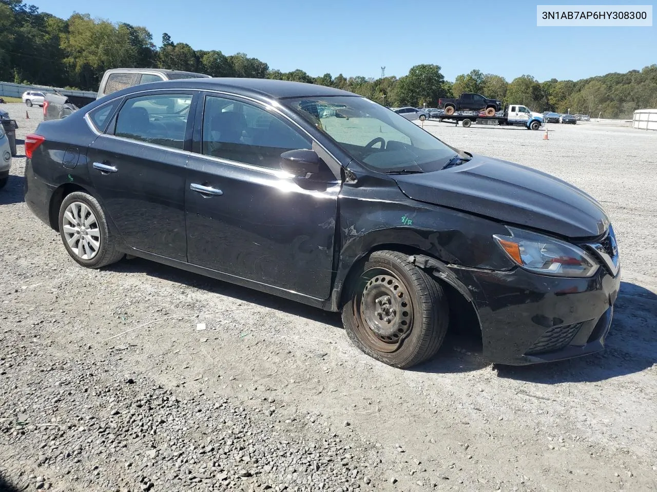 2017 Nissan Sentra S VIN: 3N1AB7AP6HY308300 Lot: 74945734