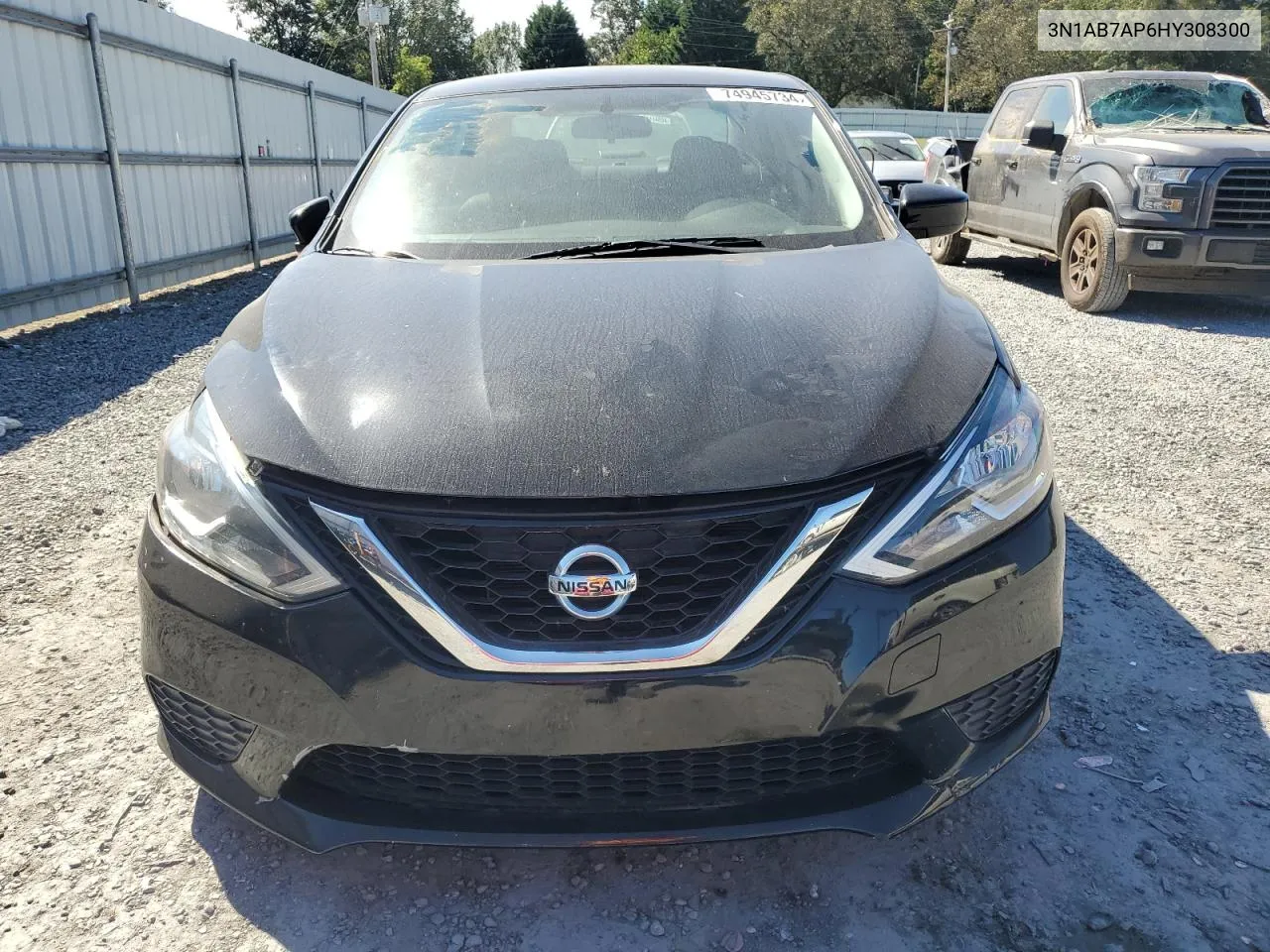 2017 Nissan Sentra S VIN: 3N1AB7AP6HY308300 Lot: 74945734