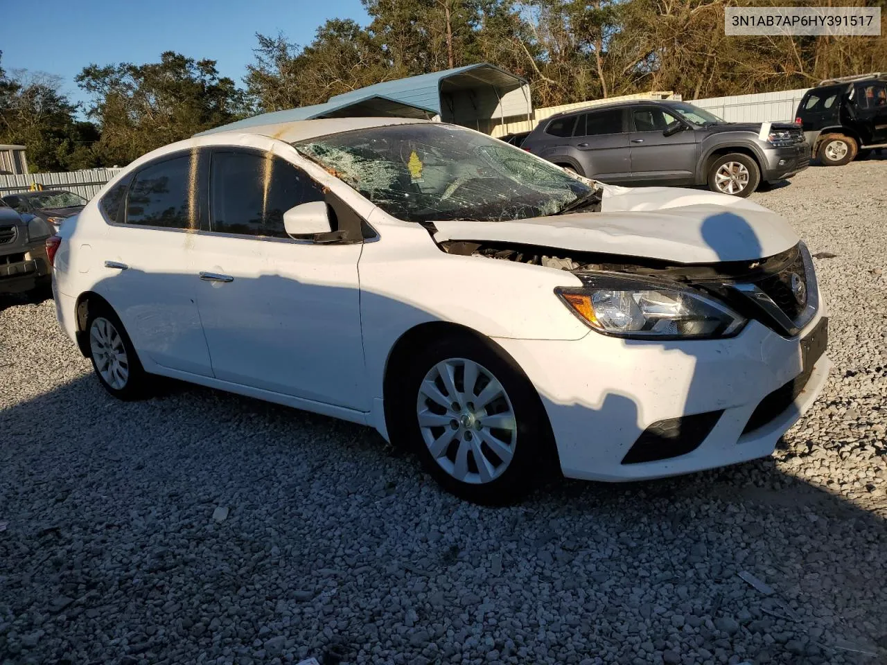 2017 Nissan Sentra S VIN: 3N1AB7AP6HY391517 Lot: 75026214