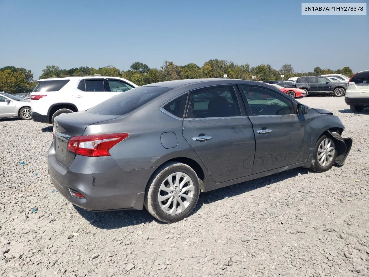 2017 Nissan Sentra S VIN: 3N1AB7AP1HY278378 Lot: 75220394