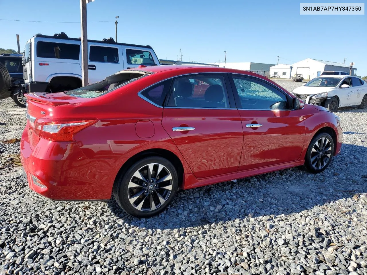 2017 Nissan Sentra S VIN: 3N1AB7AP7HY347350 Lot: 75260734