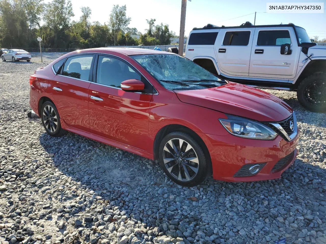 2017 Nissan Sentra S VIN: 3N1AB7AP7HY347350 Lot: 75260734